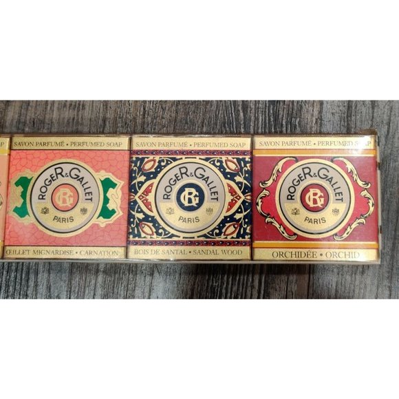 Vtg RogeR Gallet Savon Perfumed Soaps Lot of 6 Travel Size Made in France NOS - Picture 7 of 13